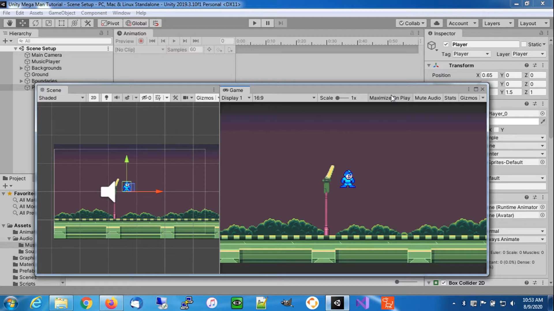 Image for Unity Megaman Tutorials 1