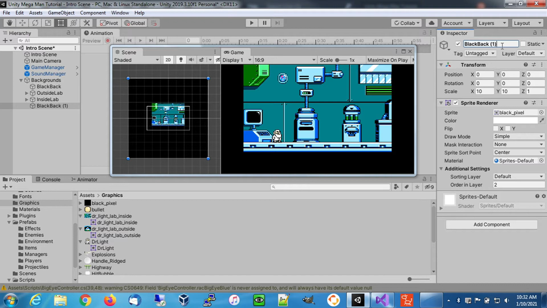 Image for Unity Megaman Tutorials 3